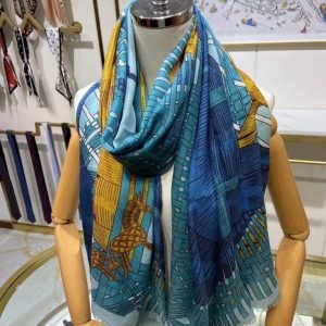 HERMES Masan & Masan long scarf 12
