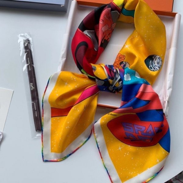 HERMES SPACCE DERBY SCARF 90 4