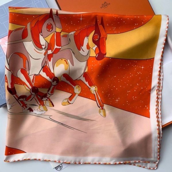 HERMES SPACCE DERBY SCARF 90 4