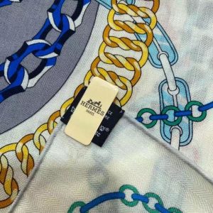 HERMES TWIL CASHMERE SQUARE SCARF 7