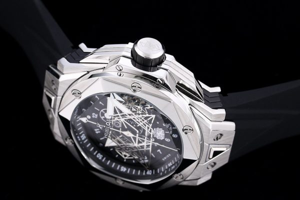 HUBLOT Big Bang Sang Bleu II black silver Watch 3