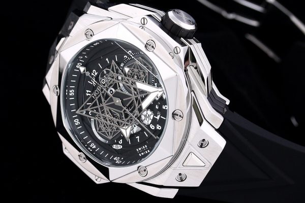 HUBLOT Big Bang Sang Bleu II black silver Watch 6