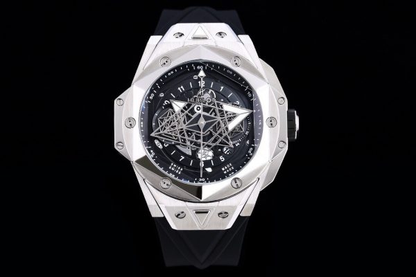 HUBLOT Big Bang Sang Bleu II black silver Watch 1