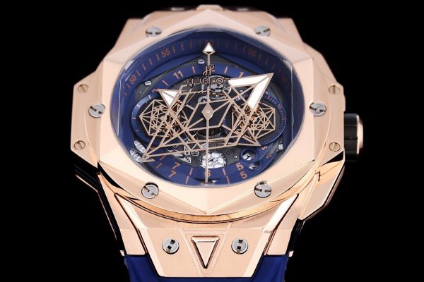 HUBLOT Big Bang Sang Bleu II blue gold Watch 8