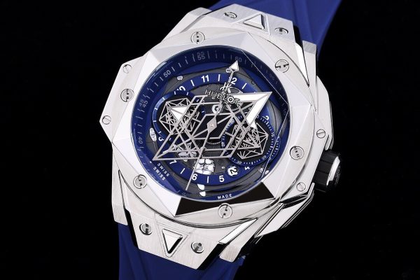 HUBLOT Big Bang Sang Bleu II blue silver Watch 6