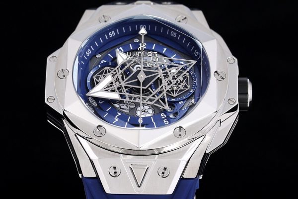 HUBLOT Big Bang Sang Bleu II blue silver Watch 7