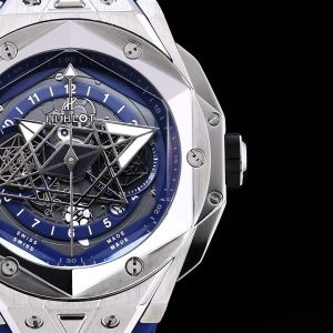 HUBLOT Big Bang Sang Bleu II blue silver Watch 17