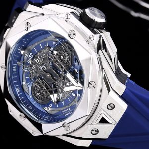 HUBLOT Big Bang Sang Bleu II blue silver Watch 18