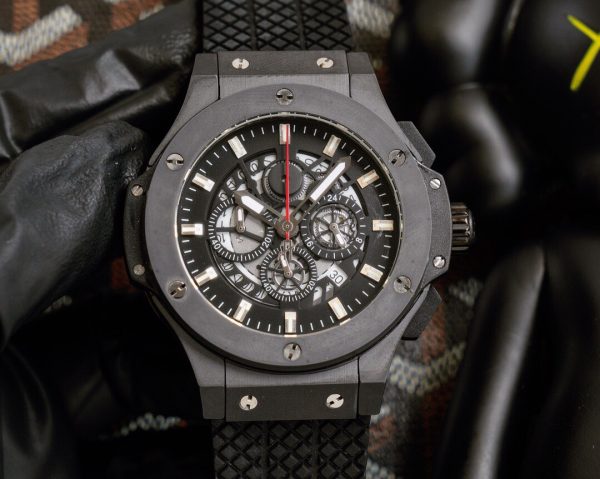 HUBLOT Bigbang crystal scratch-resistant mirror black Watch 4