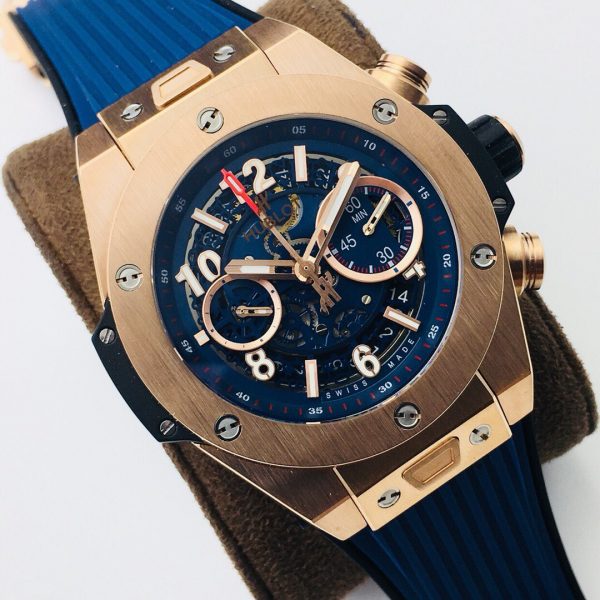 HUBLOT HB Factory HUB1241Unico blue gold Watch 1
