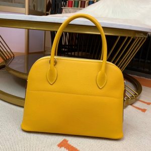 Hermes Bolide Epsom size 27 amber yellow Bag 8