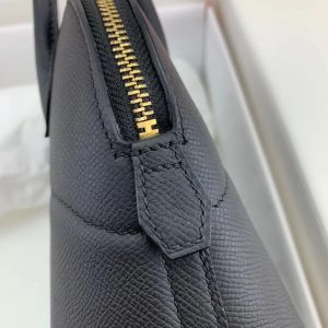Hermes Bolide size 27 Epsom Leather 89 black Bag 13
