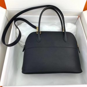 Hermes Bolide size 27 Epsom Leather 89 black Bag 18