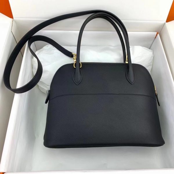 Hermes Bolide size 27 Epsom Leather 89 black Bag 9