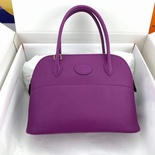 Hermes Bolide size 27 Epsom Leather P9 anemone purple Bag 9
