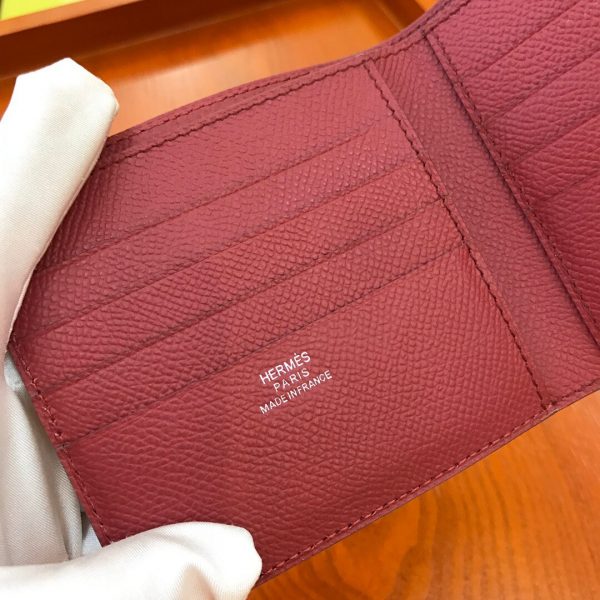Hermes Epsom size 11 crimson Wallet 3