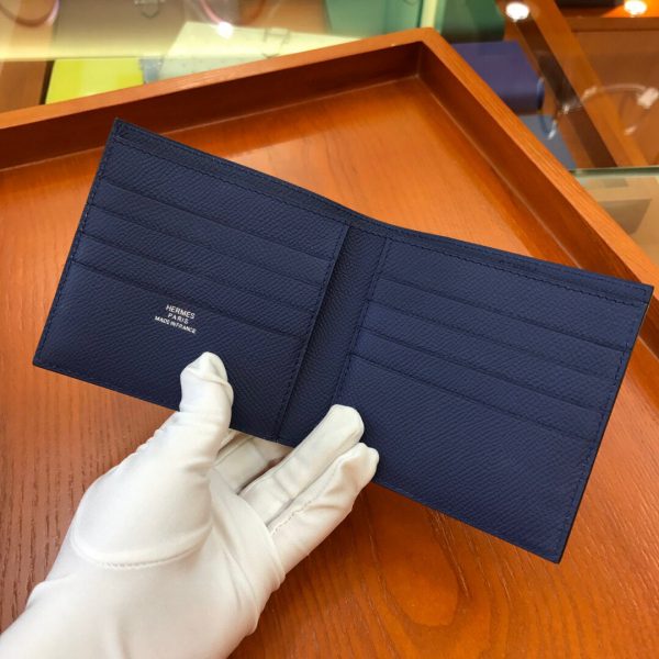 Hermes Epsom size 11 dark blue Wallet 4