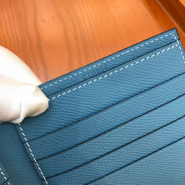 Hermes Epsom size 11 denim blue Wallet 2
