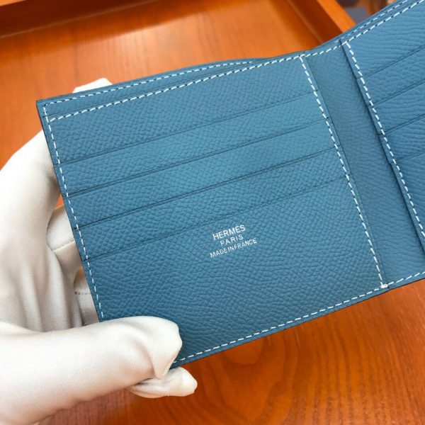Hermes Epsom size 11 denim blue Wallet 3