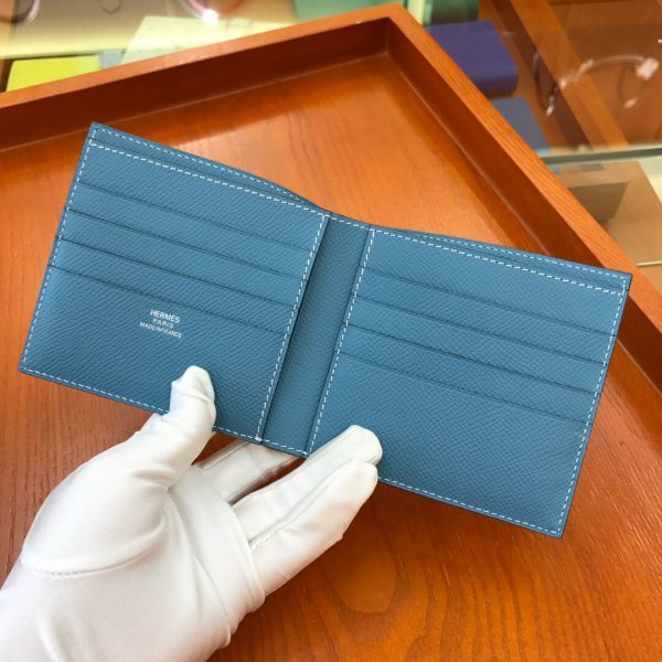 Hermes Epsom size 11 denim blue Wallet 1