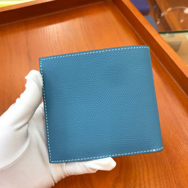Hermes Epsom size 11 denim blue Wallet 7