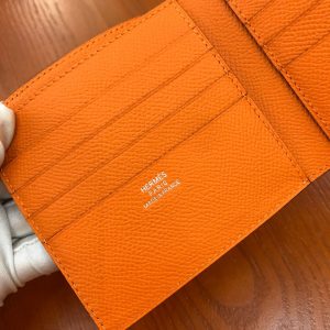 Hermes Epsom size 11 orange Wallet 8