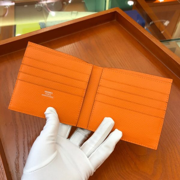 Hermes Epsom size 11 orange Wallet 1