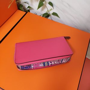 Hermes Epsom size 20 dark pink Wallet 11