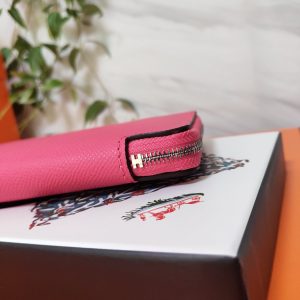 Hermes Epsom size 20 dark pink Wallet 14