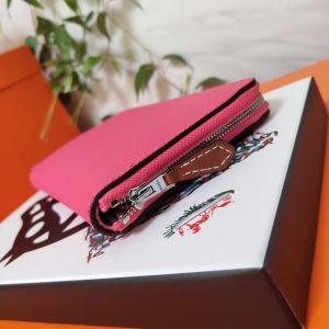 Hermes Epsom size 20 dark pink Wallet 18