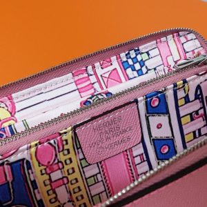 Hermes Epsom size 20 light pink Wallet 13