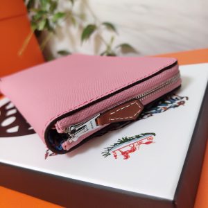 Hermes Epsom size 20 light pink Wallet 18
