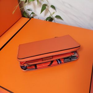Hermes Epsom size 20 orange Wallet 12