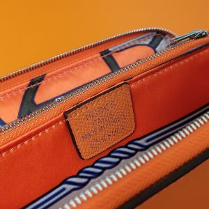 Hermes Epsom size 20 orange Wallet 13