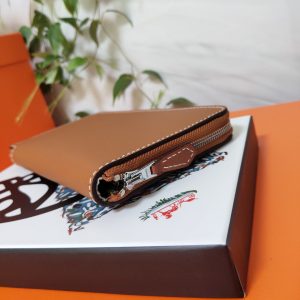 Hermes Epsom size 20 orange brown Wallet 15