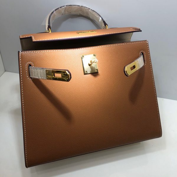 Hermes Kelly 2021 size 25/28 yellow brown Bag 2