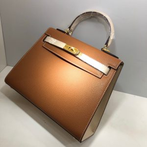 Hermes Kelly 2021 size 25/28 yellow brown Bag 14