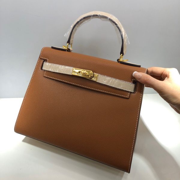 Hermes Kelly 2021 size 25/28 yellow brown Bag 1