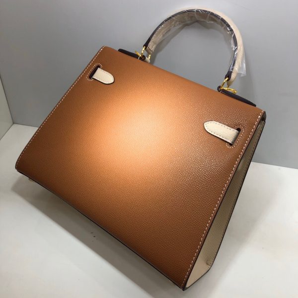 Hermes Kelly 2021 size 25/28 yellow brown Bag 9