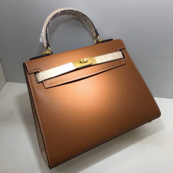 Hermes Kelly 2021 size 25/28 yellow brown Bag 10