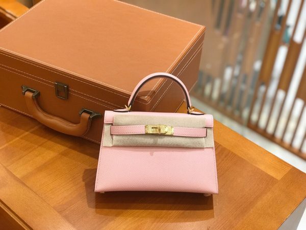 Hermes Mini Kelly 3Q light pink Bag 1
