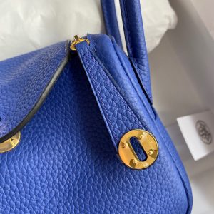 Hermes Mini Lindy 19 electro-optical blue Bag 18