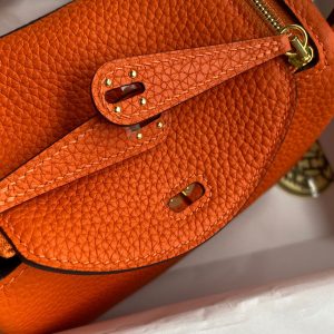 Hermes Mini Lindy 19 orange Bag 17
