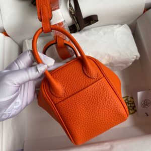 Hermes Mini Lindy 19 orange Bag 19