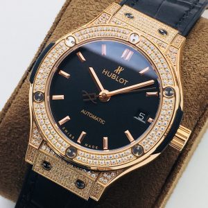 Hublot Classic Fusion HB Factory black gold jewelry Watch 18