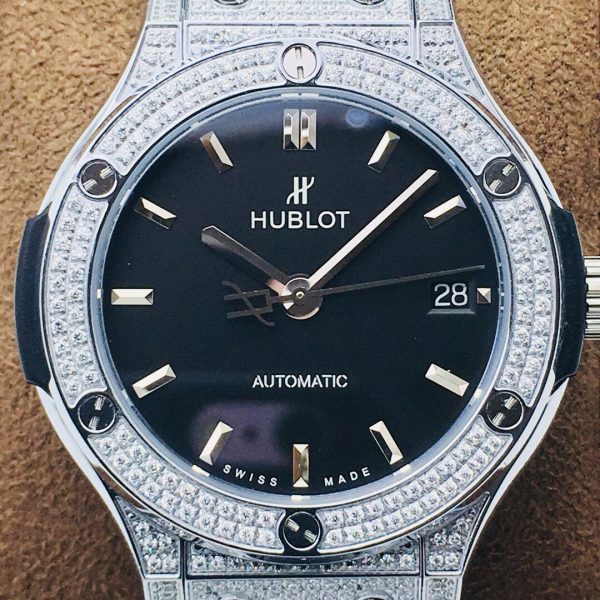 Hublot Classic Fusion HB Factory black silver jewelry Watch 5