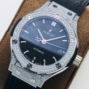 Hublot Classic Fusion HB Factory black silver jewelry Watch 19