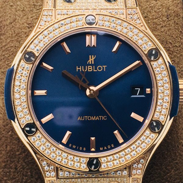 Hublot Classic Fusion HB Factory blue gold jewelry Watch 7