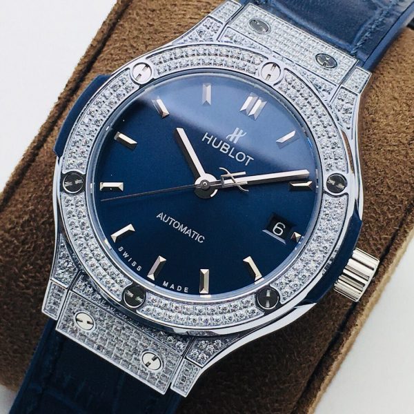 Hublot Classic Fusion HB Factory blue silver jewelry Watch 8