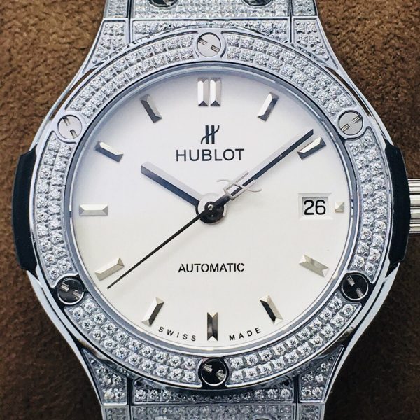 Hublot Classic Fusion HB Factory white silver jewelry Watch 7